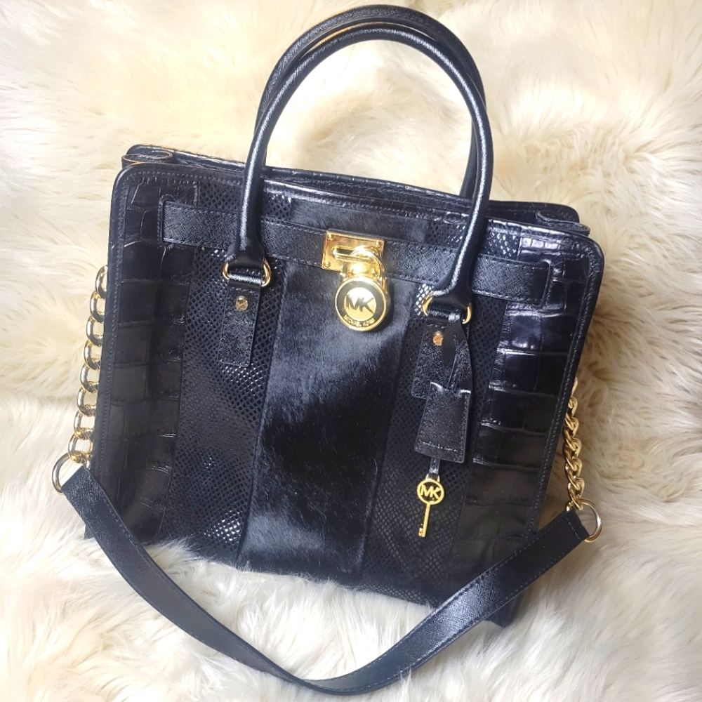 MICHAEL KOR  Hamilton Large Leather Tote